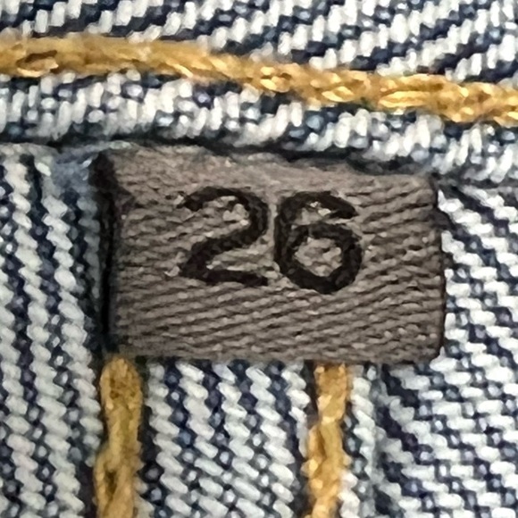 Carmar Marietta High Rise Two Tone Tapered Frayed Seams Denim Jeans Womens 26 - Picture 10 of 12